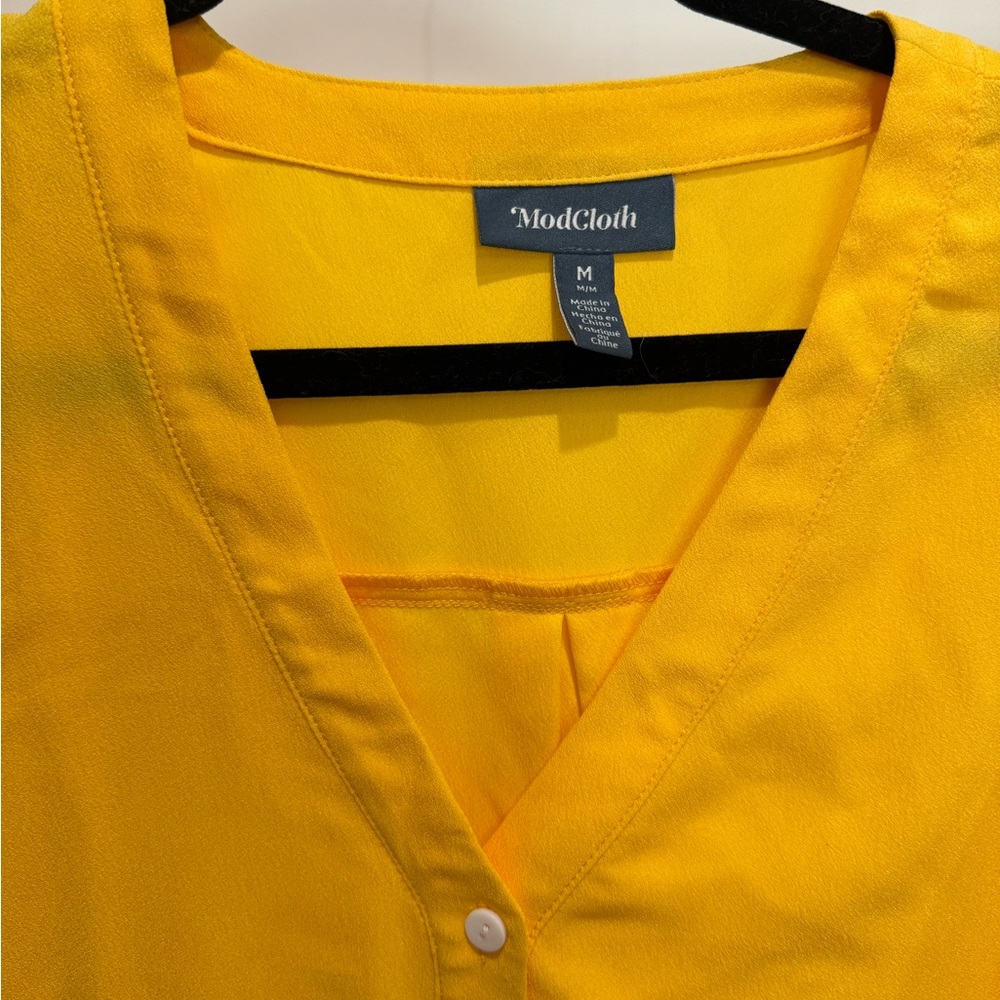 ModCloth yellow blouse! - Picture 3 of 3